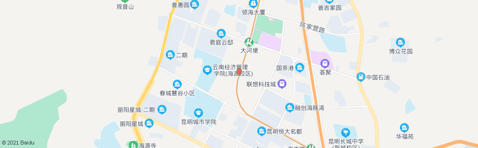 昆明金川路口大塘路_公交站地图_昆明公交_妙搜公交查询2024