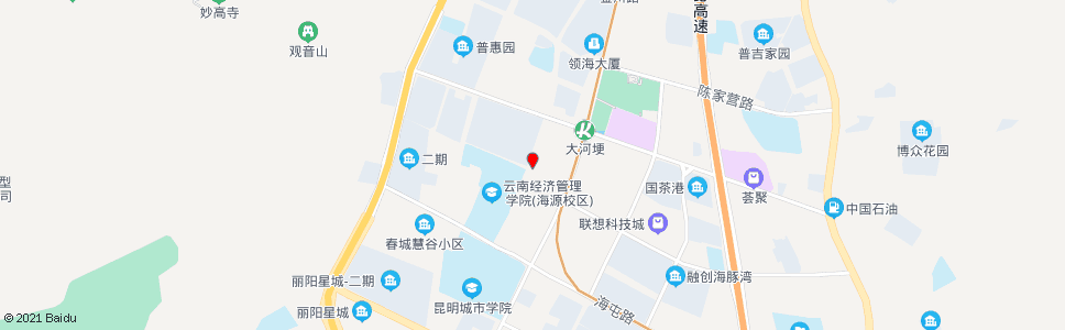 昆明海源新村_公交站地图_昆明公交_妙搜公交查询2025