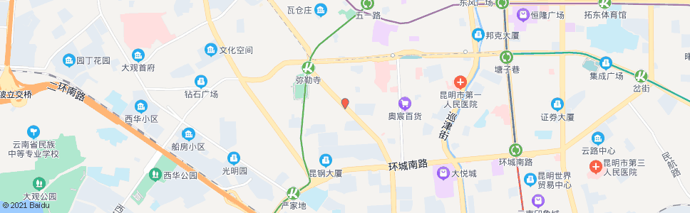 昆明工人新村(西昌路)_公交站地图_昆明公交_妙搜公交查询2024