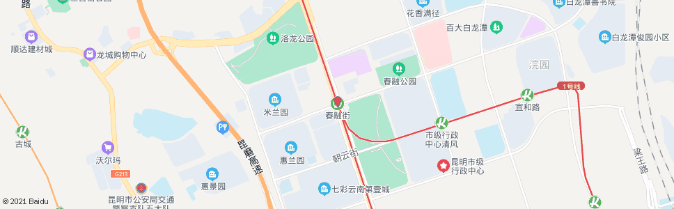 昆明春融街站_公交站地图_昆明公交_妙搜公交查询2024