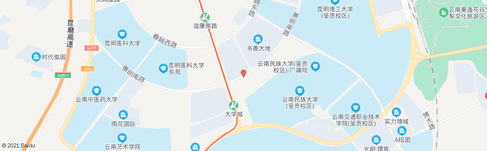 昆明彩云南路口景明南路_公交站地图_昆明公交_妙搜公交查询2024