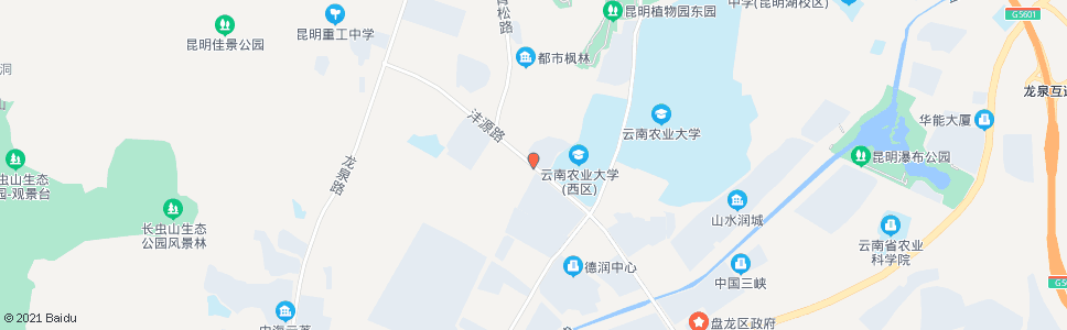 昆明青松路口沣源路_公交站地图_昆明公交_妙搜公交查询2024