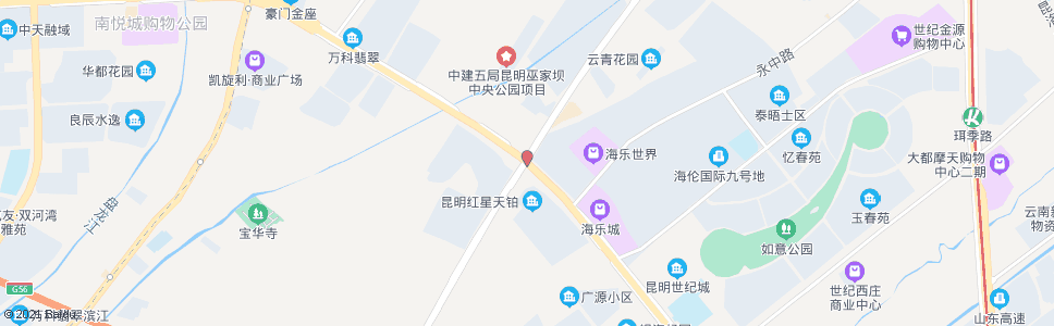 昆明广福路口(昌宏西路)_公交站地图_昆明公交_妙搜公交查询2024