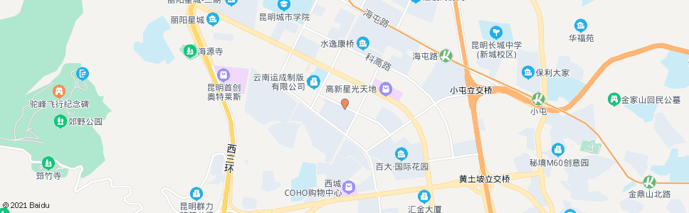 昆明科开路口科园路_公交站地图_昆明公交_妙搜公交查询2025