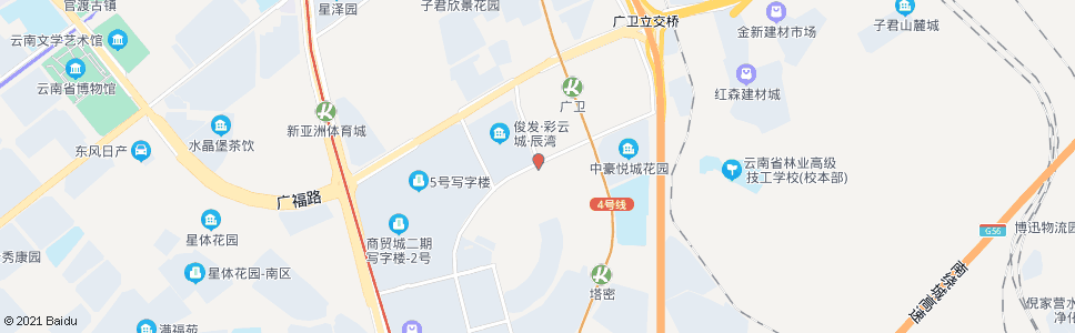 昆明商城大道口(商海路)_公交站地图_昆明公交_妙搜公交查询2024