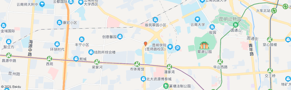 昆明环城西路口茭菱路口_公交站地图_昆明公交_妙搜公交查询2024