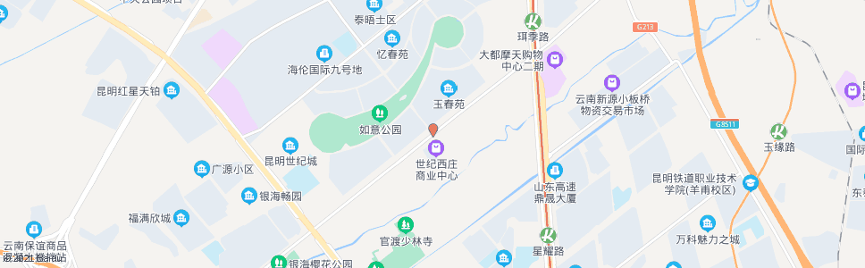 昆明如意西路口珥季路_公交站地图_昆明公交_妙搜公交查询2024