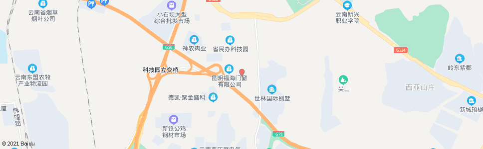 昆明信息产业基地展示厅_公交站地图_昆明公交_妙搜公交查询2025