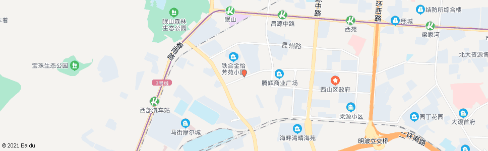 昆明德缘小区(华苑路)_公交站地图_昆明公交_妙搜公交查询2024