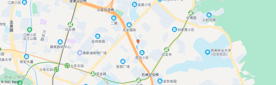 昆明龙庆路口龙华路_公交站地图_昆明公交_妙搜公交查询2024