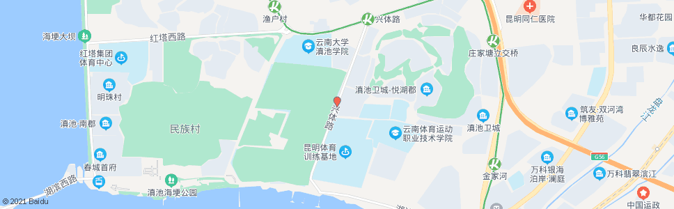 昆明体院路口(兴体路)_公交站地图_昆明公交_妙搜公交查询2025