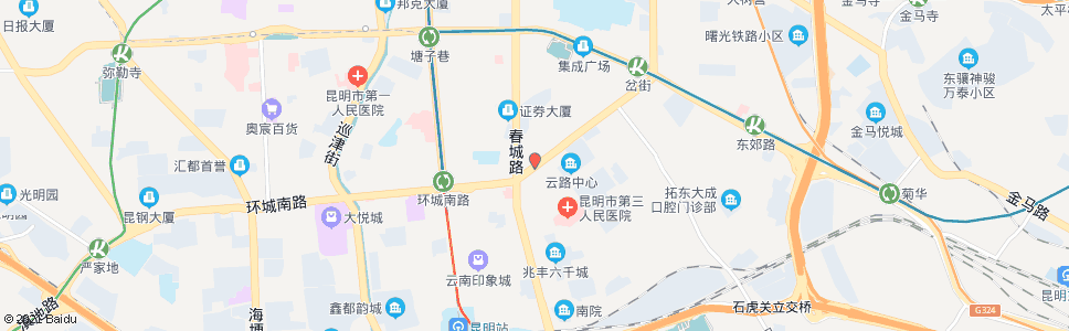 昆明吴井桥(环城南路)_公交站地图_昆明公交_妙搜公交查询2025