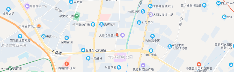 昆明商汇路口(希望路)_公交站地图_昆明公交_妙搜公交查询2024