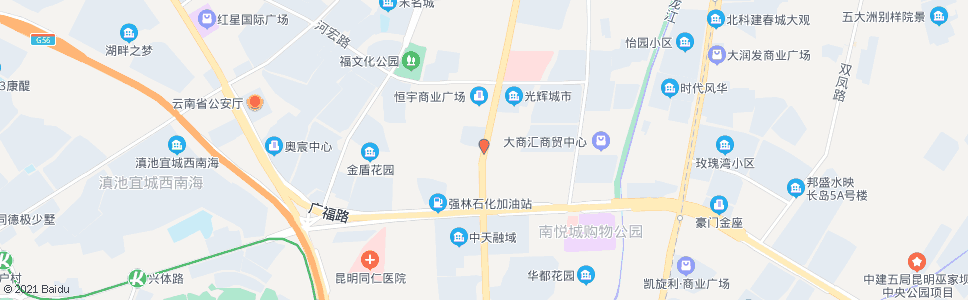 昆明商汇路口前兴路_公交站地图_昆明公交_妙搜公交查询2025