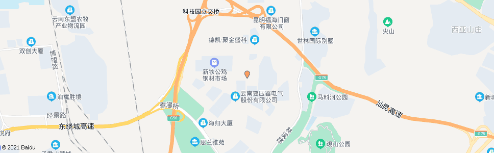 昆明拓翔路中段_公交站地图_昆明公交_妙搜公交查询2025