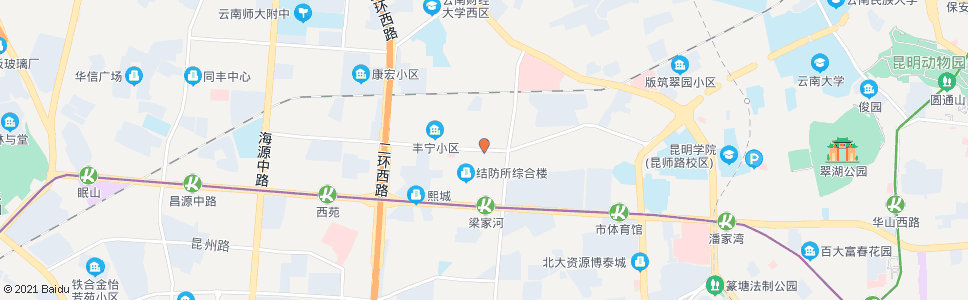 昆明西园路口茭菱路_公交站地图_昆明公交_妙搜公交查询2025