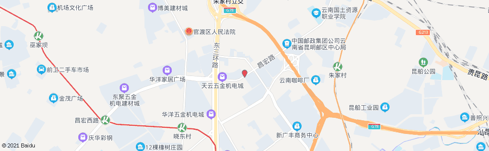 昆明鸣泉村(昌宏路)_公交站地图_昆明公交_妙搜公交查询2024