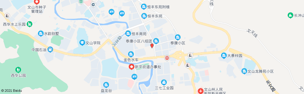 文山泰康餐饮街_公交站地图_文山公交_妙搜公交查询2025