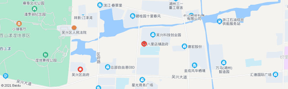 湖州八里店镇政府_公交站地图_湖州公交_妙搜公交查询2025