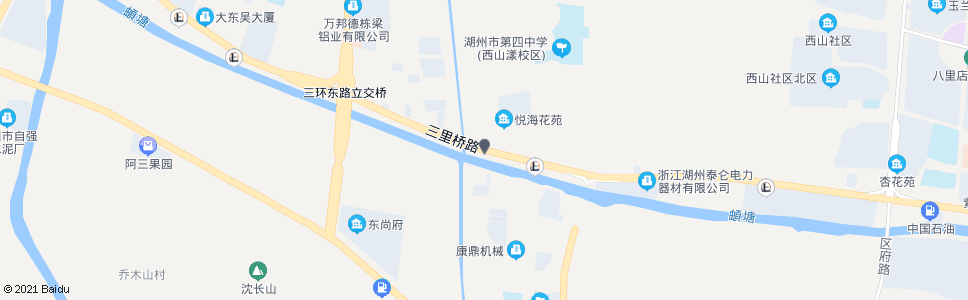 湖州八里店_公交站地图_湖州公交_妙搜公交查询2025