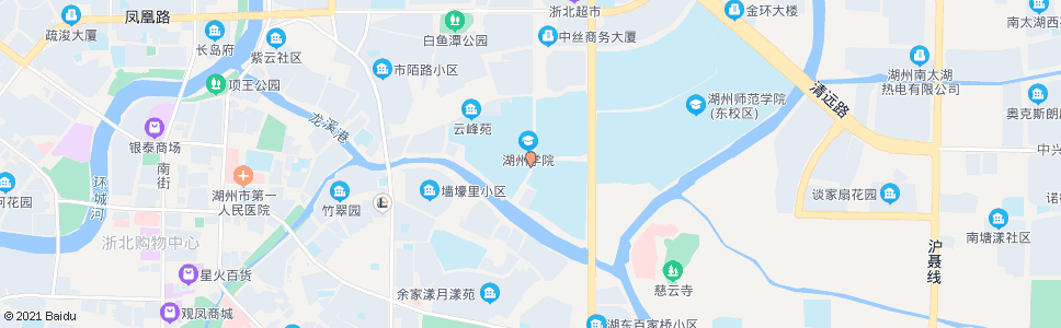 湖州湖州师院_公交站地图_湖州公交_妙搜公交查询2024