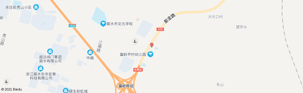 丽水富岭小学_公交站地图_丽水公交_妙搜公交查询2024