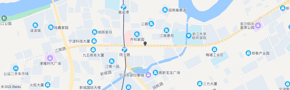 宁波江南路创苑路口_公交站地图_宁波公交_妙搜公交查询2025