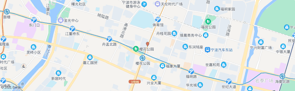 宁波中兴路宁穿路口_公交站地图_宁波公交_妙搜公交查询2024