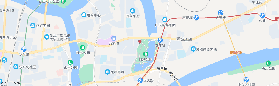 宁波湖西路环城北路口_公交站地图_宁波公交_妙搜公交查询2024