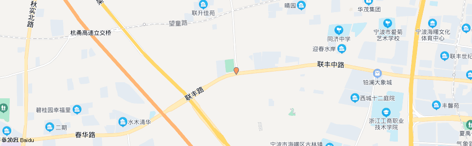 宁波联丰中路学院路口_公交站地图_宁波公交_妙搜公交查询2024