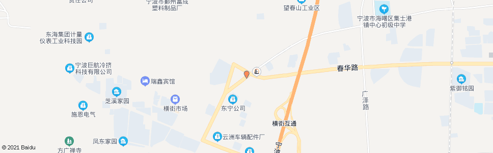 宁波横街加油站_公交站地图_宁波公交_妙搜公交查询2025