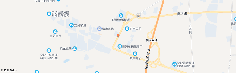 宁波横街头新村_公交站地图_宁波公交_妙搜公交查询2024