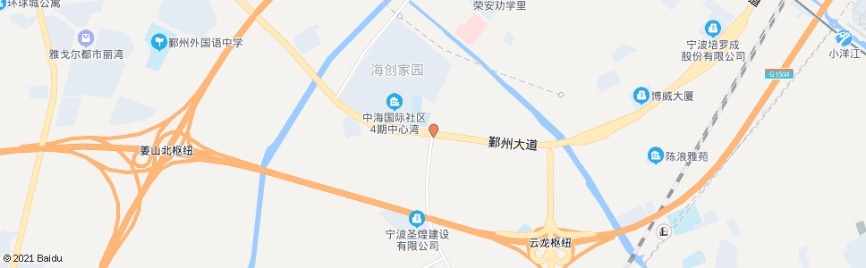 宁波鄞州大道鄞横路口_公交站地图_宁波公交_妙搜公交查询2025