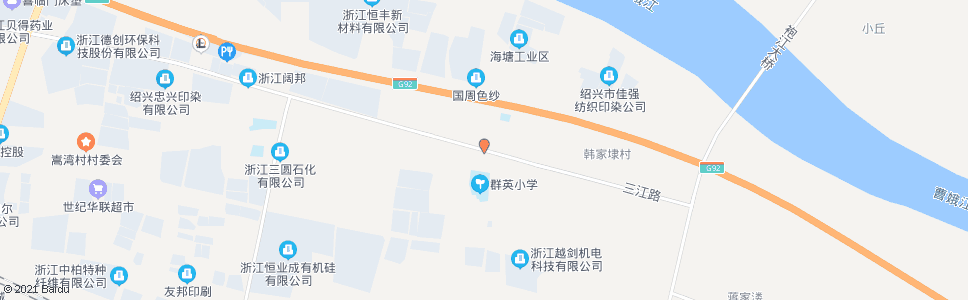 绍兴三江路海南路口_公交站地图_绍兴公交_妙搜公交查询2025