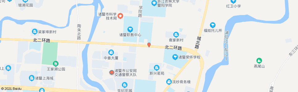 绍兴技师学院(北二环)_公交站地图_绍兴公交_妙搜公交查询2024