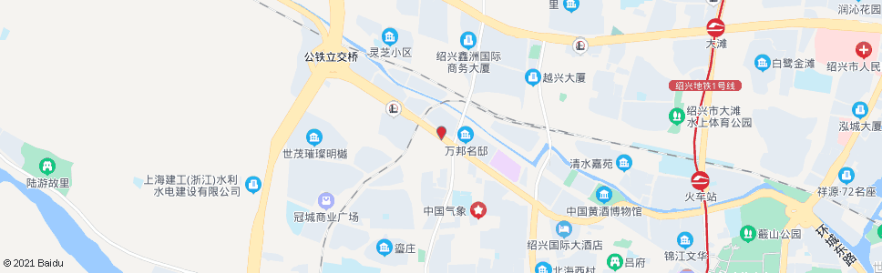 绍兴水联贸易公司(安康医院)_公交站地图_绍兴公交_妙搜公交查询2024