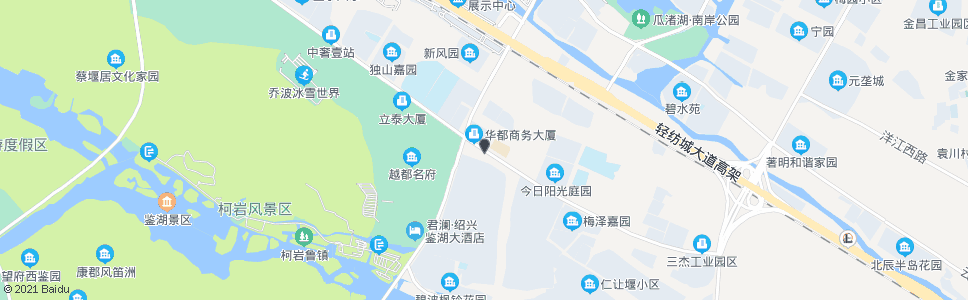 绍兴柯岩街道卫生院_公交站地图_绍兴公交_妙搜公交查询2024