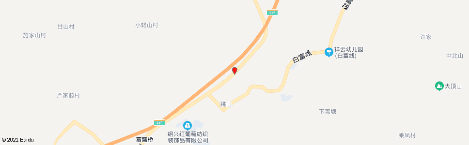 绍兴跳山村口_公交站地图_绍兴公交_妙搜公交查询2024