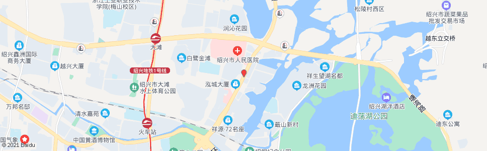 绍兴市人民医院(乐苑新村)_公交站地图_绍兴公交_妙搜公交查询2024