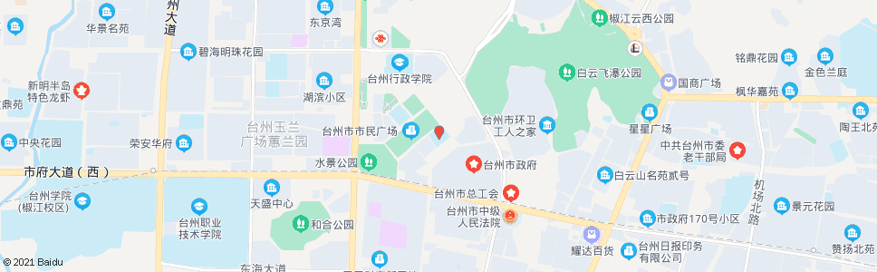 台州图书馆_公交站地图_台州公交_妙搜公交查询2025