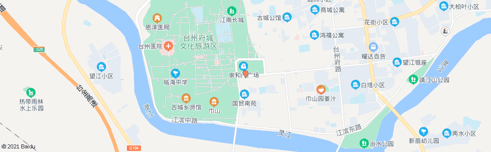 台州国贸酒店_公交站地图_台州公交_妙搜公交查询2024