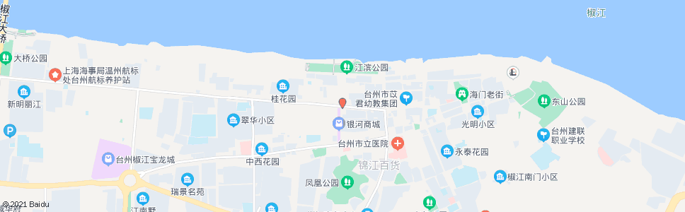 台州银河商城北_公交站地图_台州公交_妙搜公交查询2025