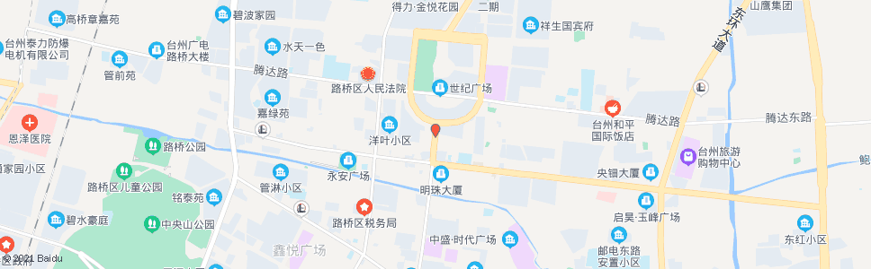 台州中医院(鑫都大酒店)_公交站地图_台州公交_妙搜公交查询2025