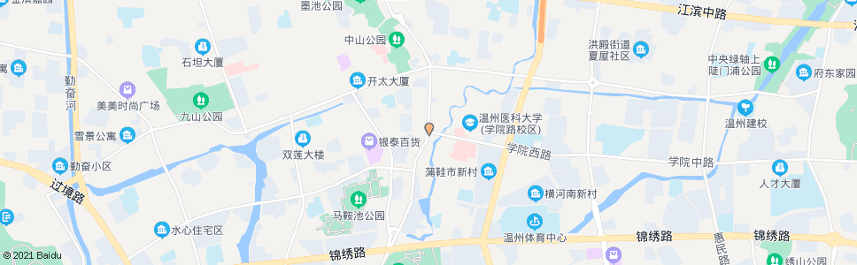 温州学院西路口_公交站地图_温州公交_妙搜公交查询2024