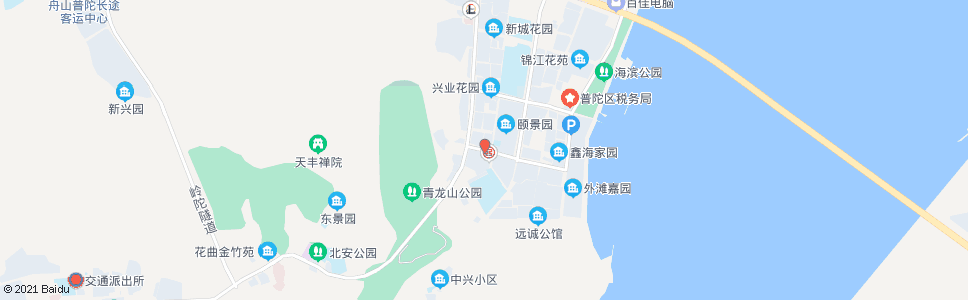 舟山华锦苑_公交站地图_舟山公交_妙搜公交查询2024