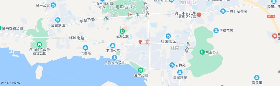 舟山金海饭店_公交站地图_舟山公交_妙搜公交查询2025